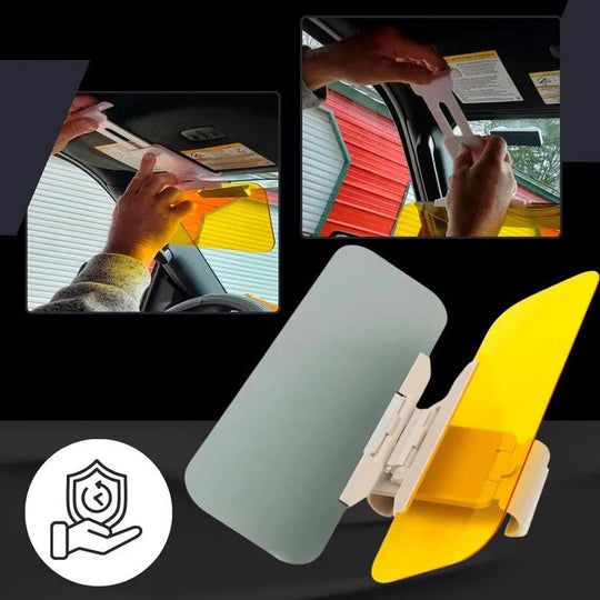 Adjustable Car Sun Visor Extender for Day and Night Driving