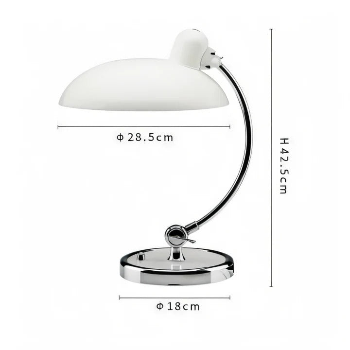 Vintage Adjustable Dome Desk Lamp with Iron Finish