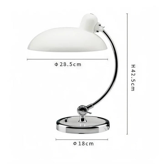Vintage Adjustable Dome Desk Lamp with Iron Finish