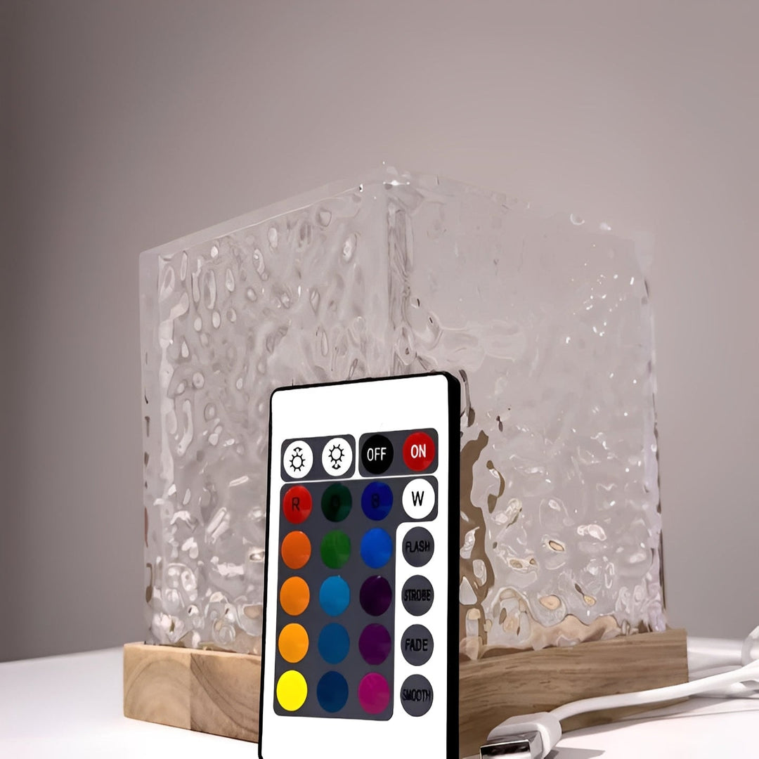 Water Ripple Projection Night Light with Remote Control, 16 Colours