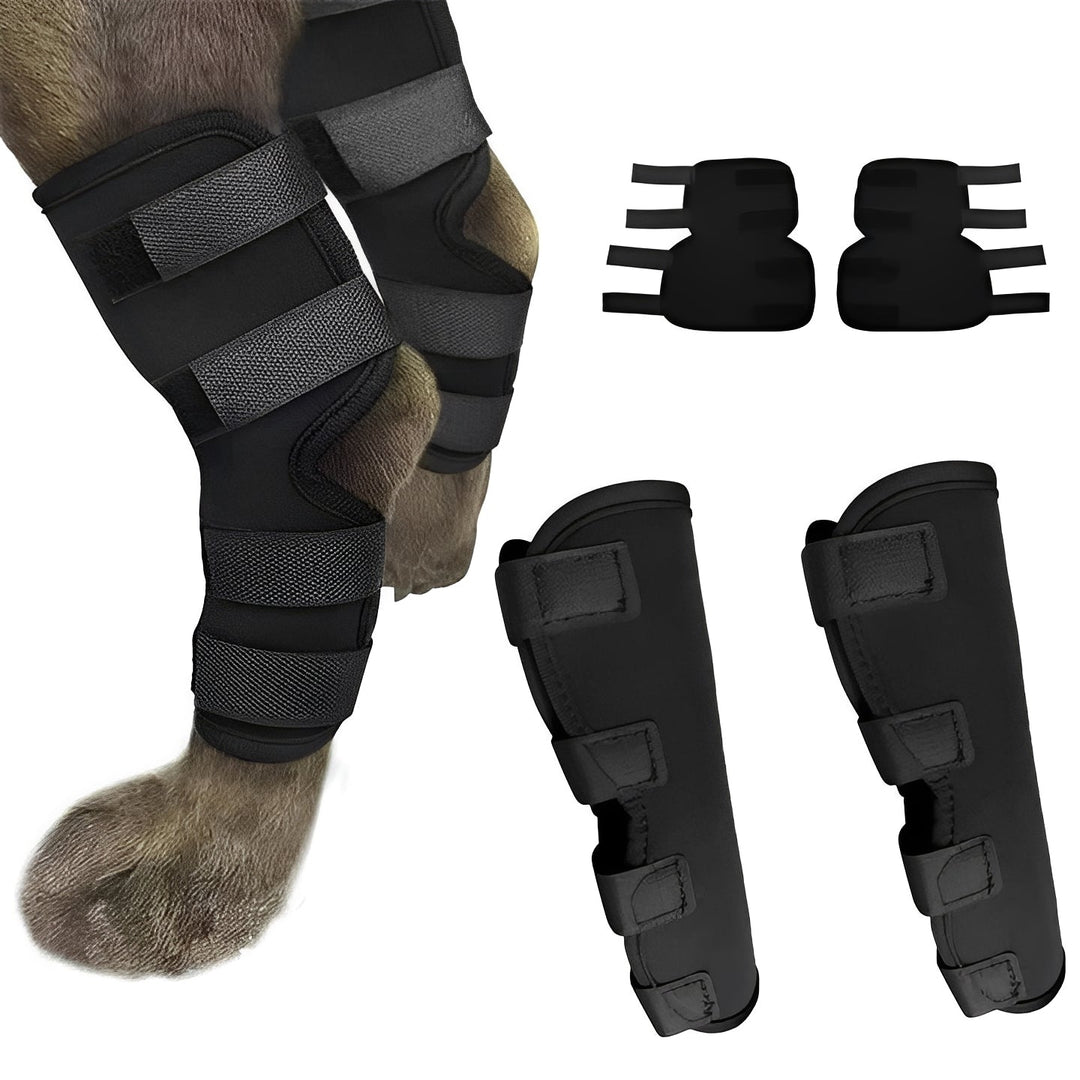 Dog Leg Support Brace with Adjustable Straps
