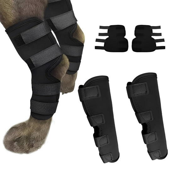 Dog Leg Support Brace with Adjustable Straps