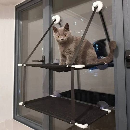 Window Perch Hammock for Cats with Suction Mount