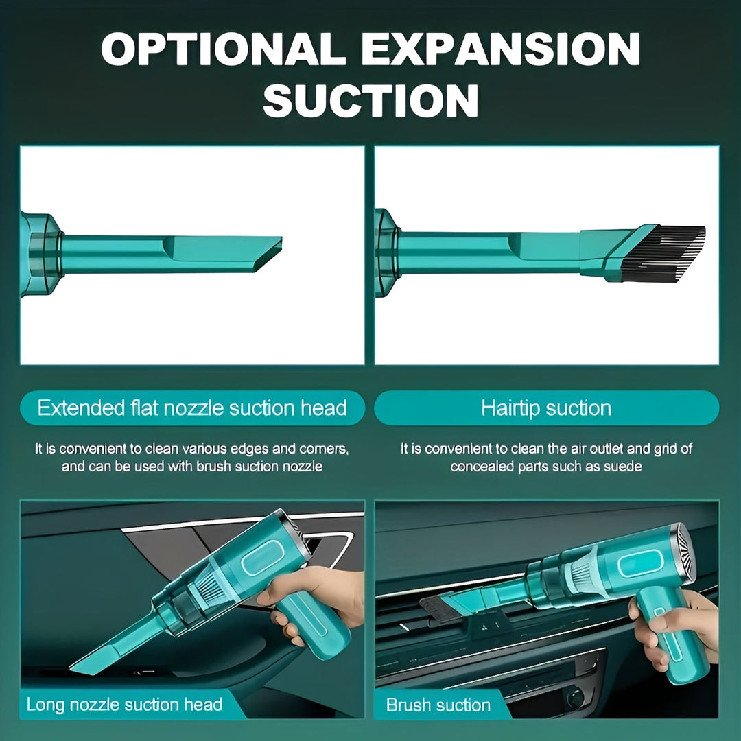 Cordless USB Rechargeable Portable Vacuum for Car and Home