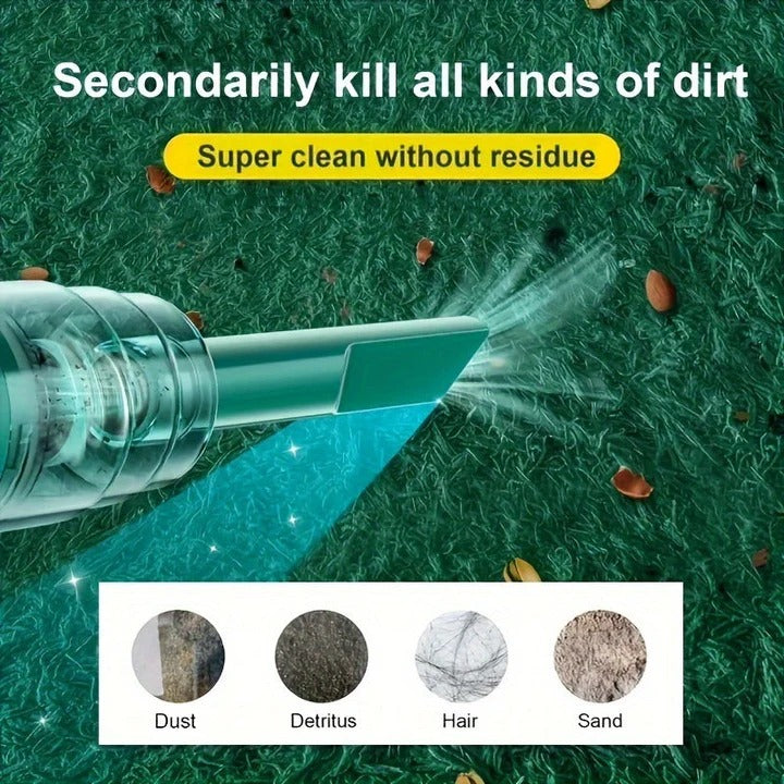 Cordless USB Rechargeable Portable Vacuum for Car and Home