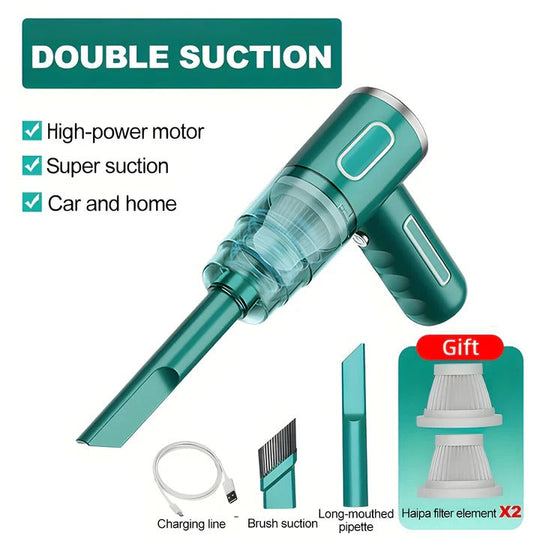 Cordless USB Rechargeable Portable Vacuum for Car and Home