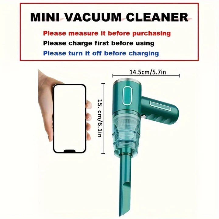 Cordless USB Rechargeable Portable Vacuum for Car and Home