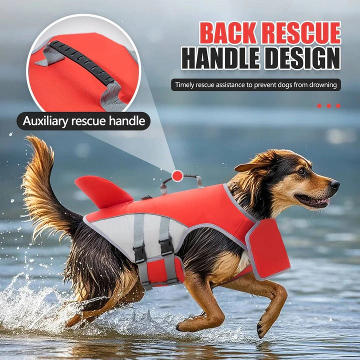 Floating Life Jacket for Dogs with Buoyancy Support