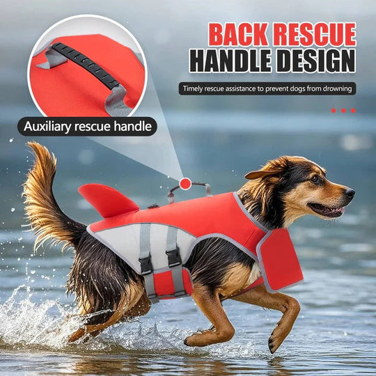 Floating Life Jacket for Dogs with Buoyancy Support