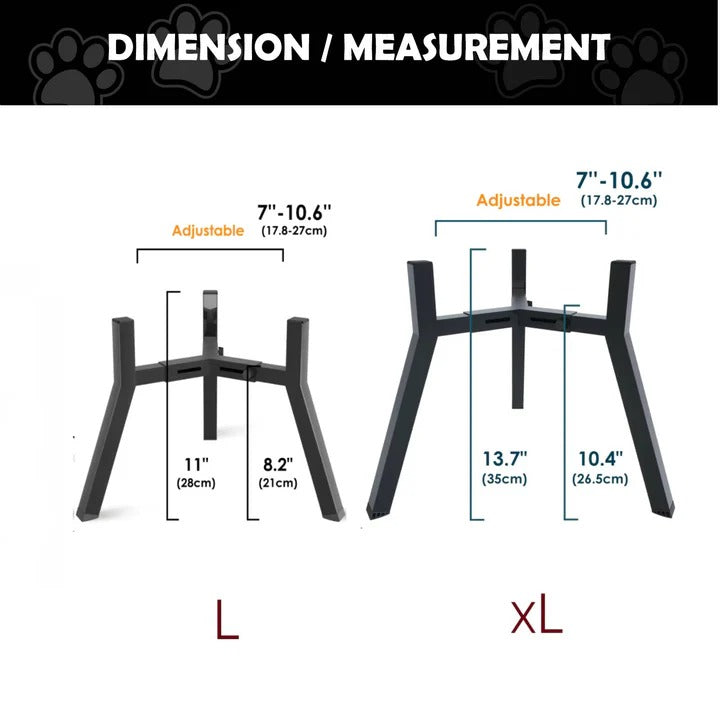 Raised Dog Bowl Stand with Elevated Design