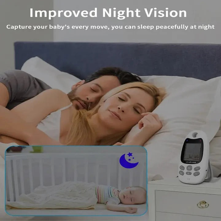 Portable Baby Monitor with Night Vision Camera and Two-Way Audio