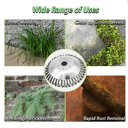 Weed Brush and Trimmer with Carbon Steel Blade