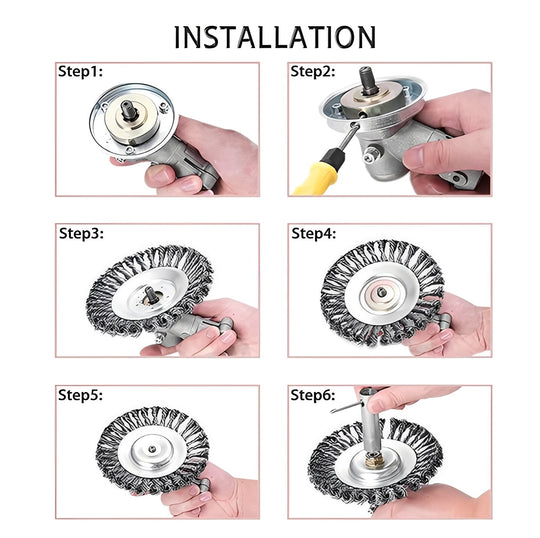 Weed Brush and Trimmer with Carbon Steel Blade