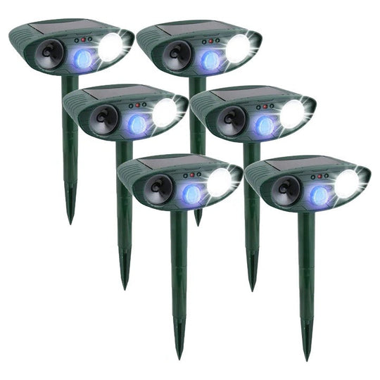 Solar Powered Ultrasonic Rabbit Repeller with Flashing Light