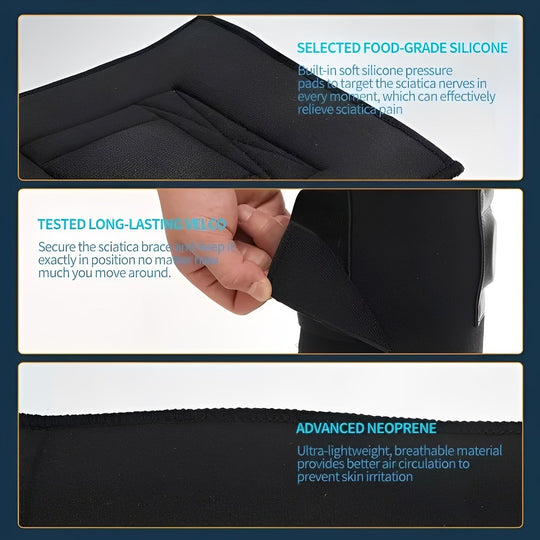 Sciatic Wrap with Adjustable Compression Straps