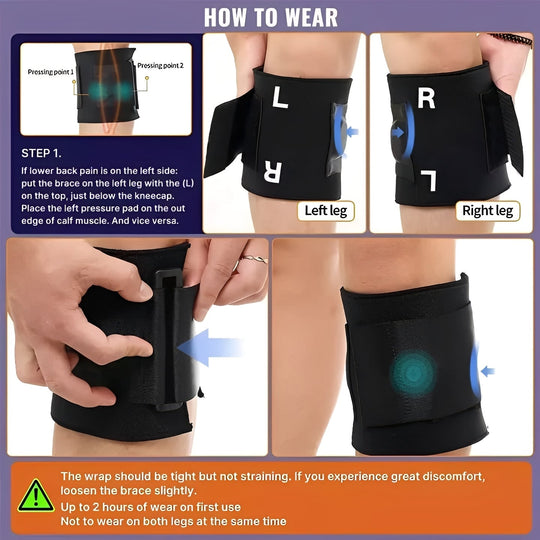 Sciatic Wrap with Adjustable Compression Straps