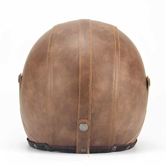 Open Face Motorcycle Helmet with Detachable Goggles