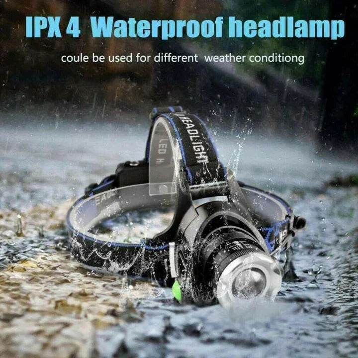 USB Rechargeable LED Headlamp for Hands-Free Lighting