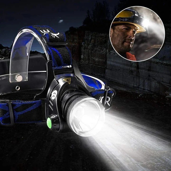 USB Rechargeable LED Headlamp for Hands-Free Lighting