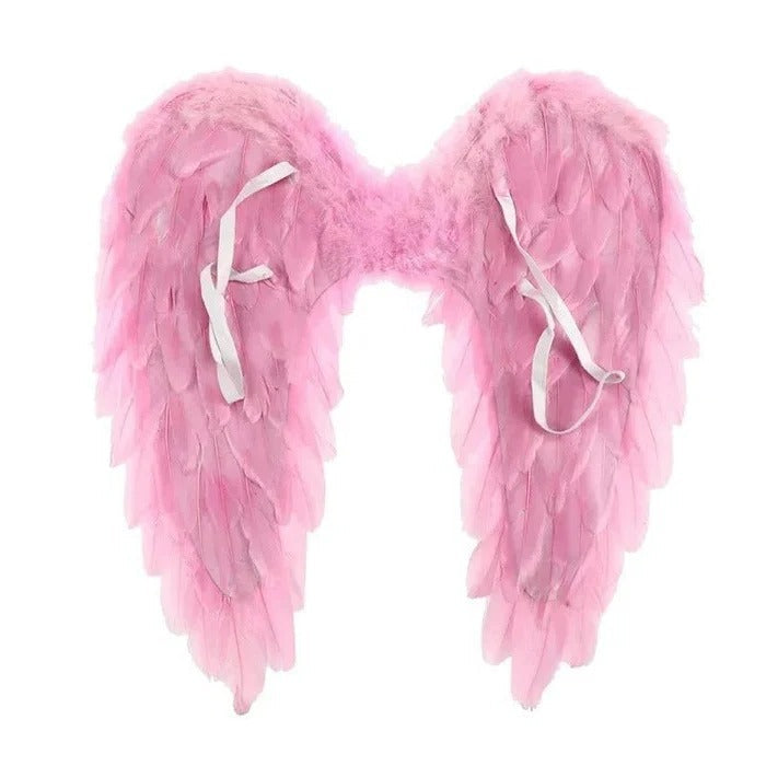 Angel Wings Costume with Realistic Feather Design