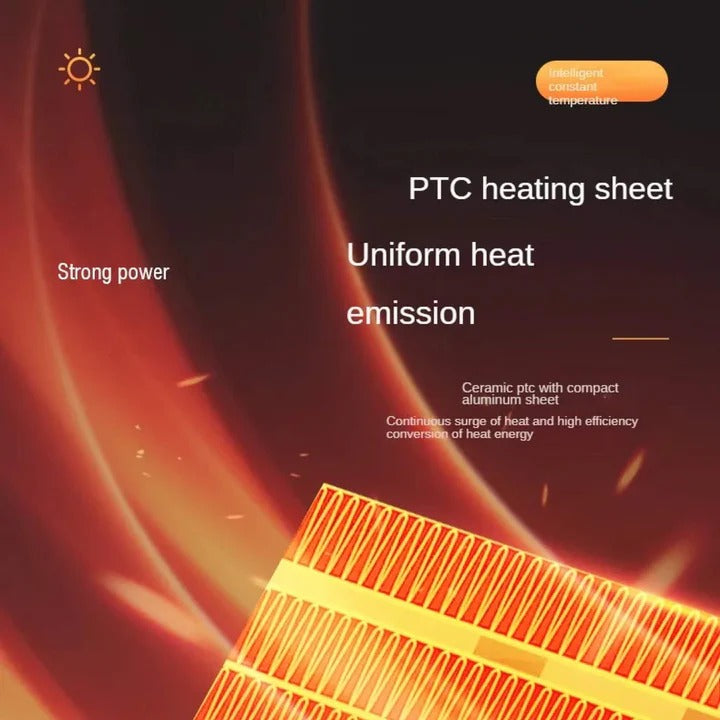 Compact Electric Space Heater with Energy Saving Mode