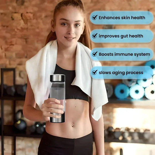 Rechargeable Hydrogen Water Generator Bottle for Home and Travel