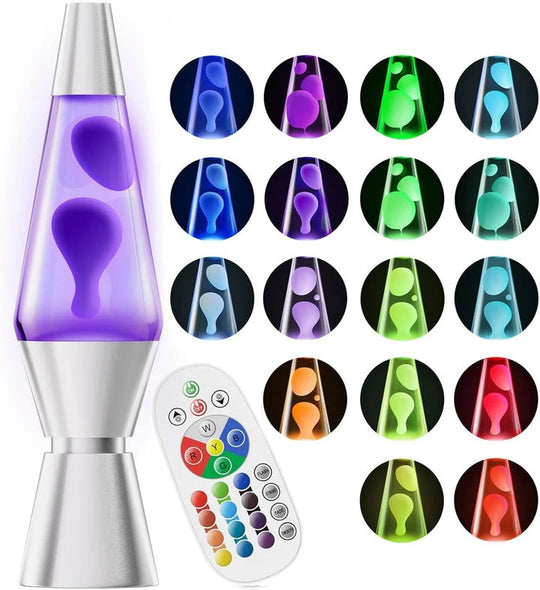Motion Lava Lamp with Colour Changing Wax Flow