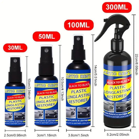 Car Trim Restorer Coating for Plastic, Vinyl, and Leather Surfaces