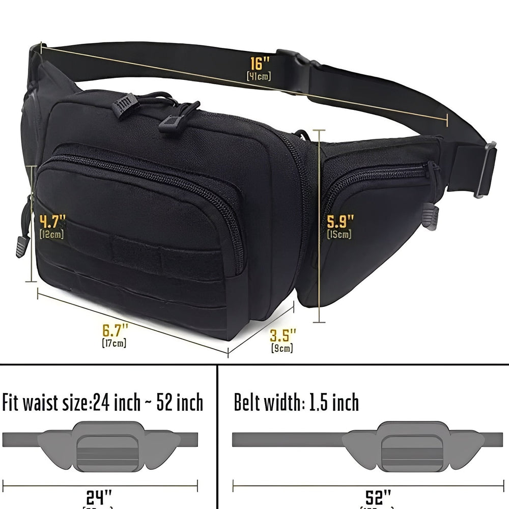 Waist Pouch with Concealed Compartment Design