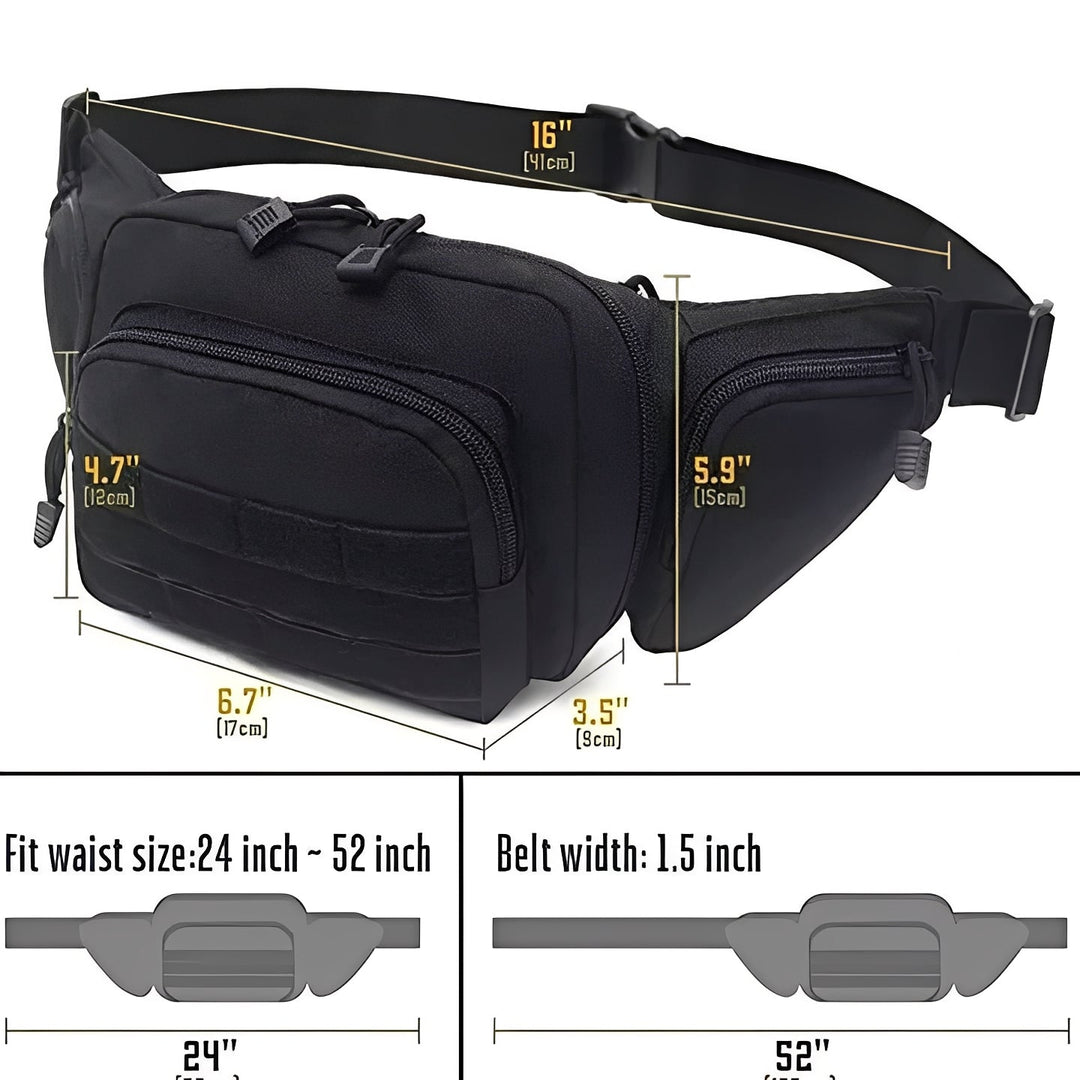 Waist Pouch with Concealed Compartment Design