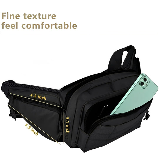 Waist Pouch with Concealed Compartment Design
