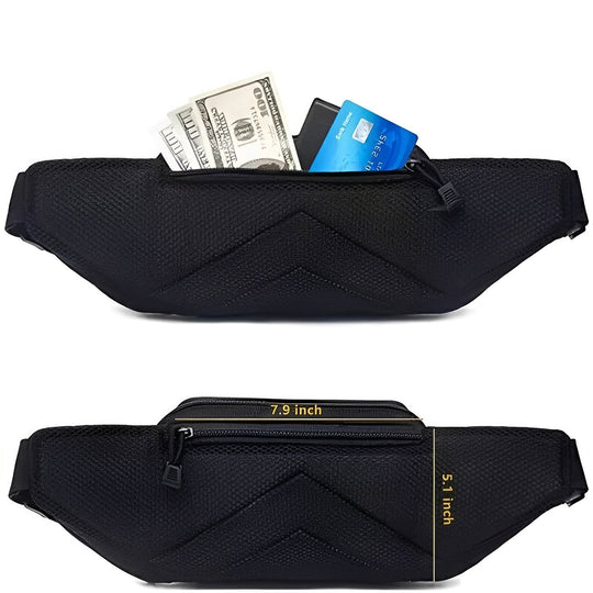 Waist Pouch with Concealed Compartment Design