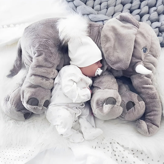 Plush Elephant Pillow with Soft Body Support for Infants