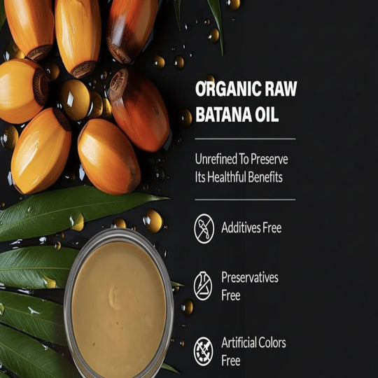 Batana Hair Oil with Rosemary and Vitamin E for Moisture Support