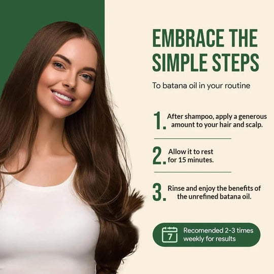 Batana Hair Oil with Rosemary and Vitamin E for Moisture Support