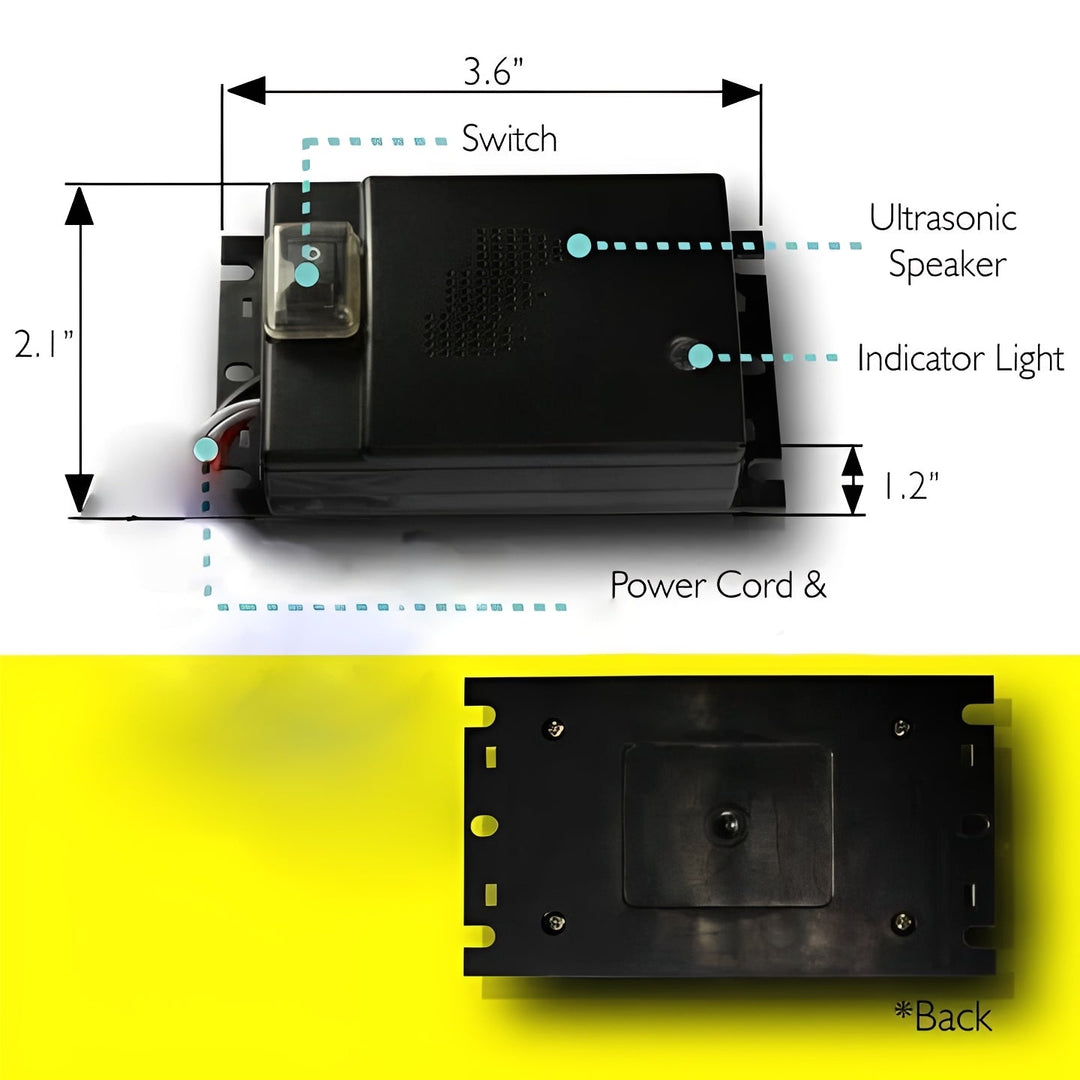 Ultrasonic Vehicle Rodent Repeller with Motion Sensor