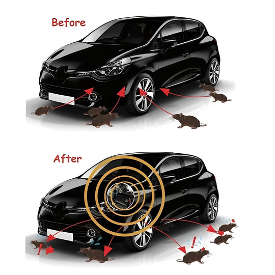 Ultrasonic Vehicle Rodent Repeller with Motion Sensor