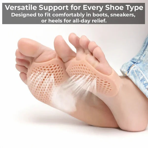 Gel Metatarsal Foot Pads for Forefoot Cushioning and Pressure Support