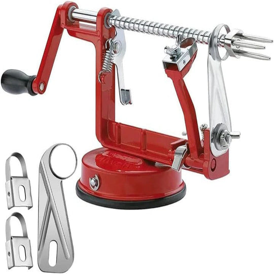 Stainless Steel Apple Peeler and Spiral Slicer for Kitchen Preparation