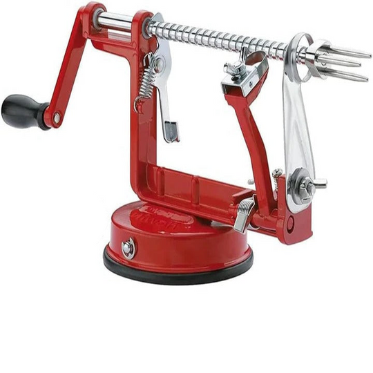 Stainless Steel Apple Peeler and Spiral Slicer for Kitchen Preparation