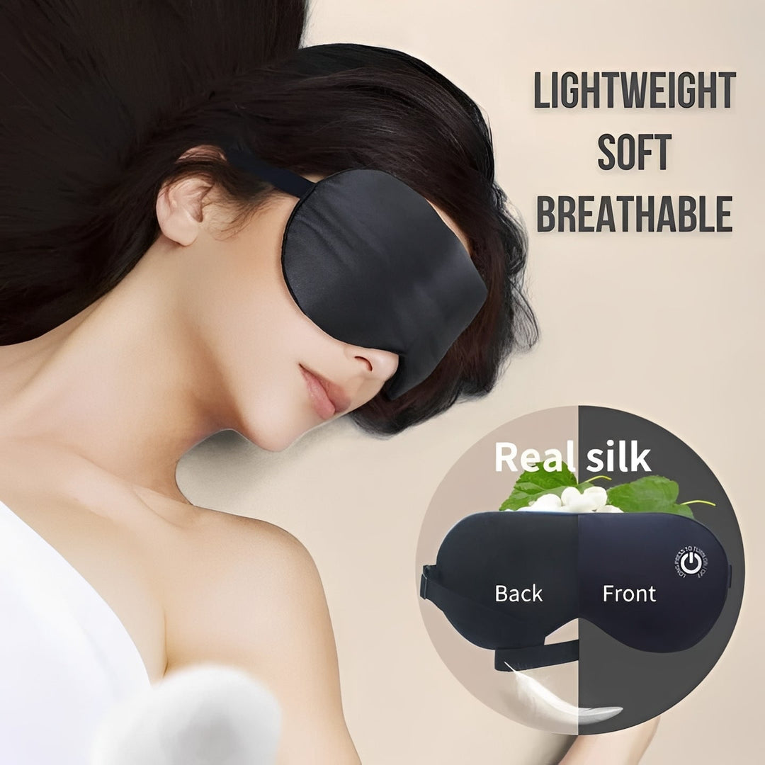 Rechargeable Heated Eye Mask for Relaxation and Sleep Support