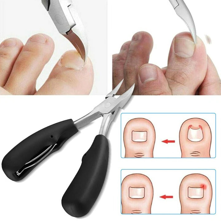 Wide Jaw Nail Clippers for Thick Nails with Built-In File