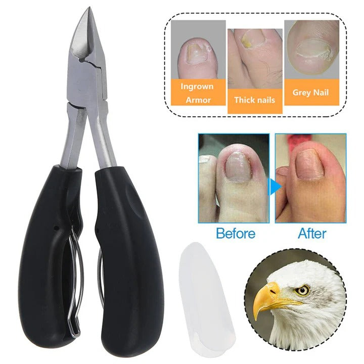 Wide Jaw Nail Clippers for Thick Nails with Built-In File