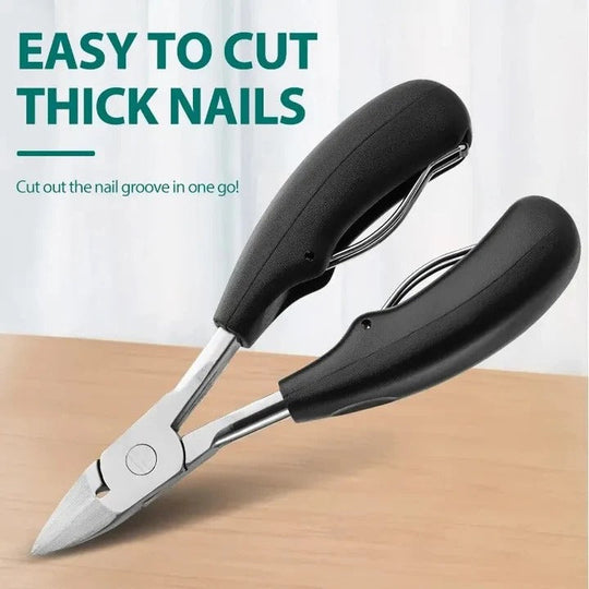 Wide Jaw Nail Clippers for Thick Nails with Built-In File