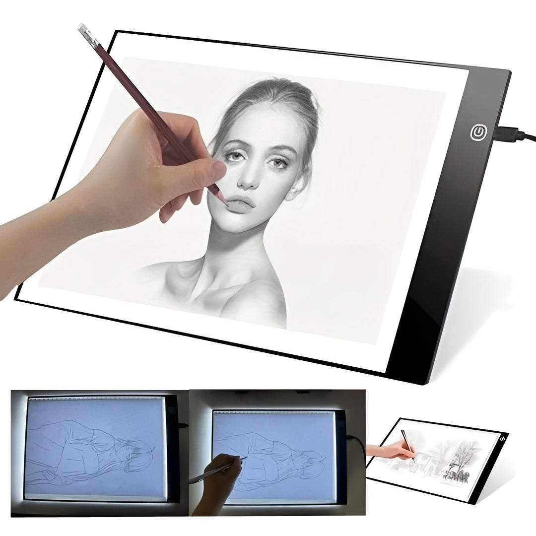 LED Tracing Light Pad with Adjustable Brightness for Drawing and Crafts