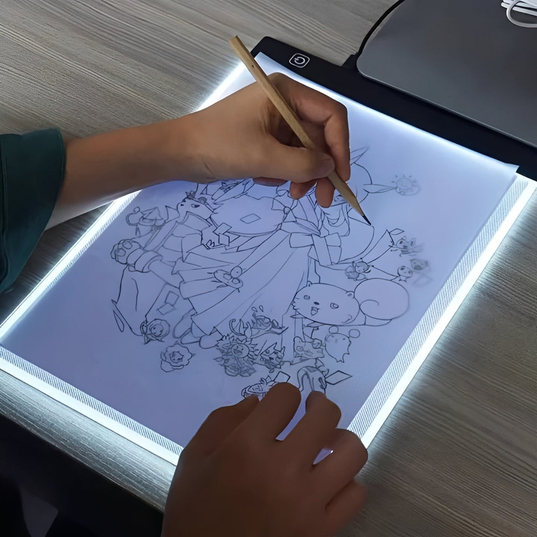 LED Tracing Light Pad with Adjustable Brightness for Drawing and Crafts