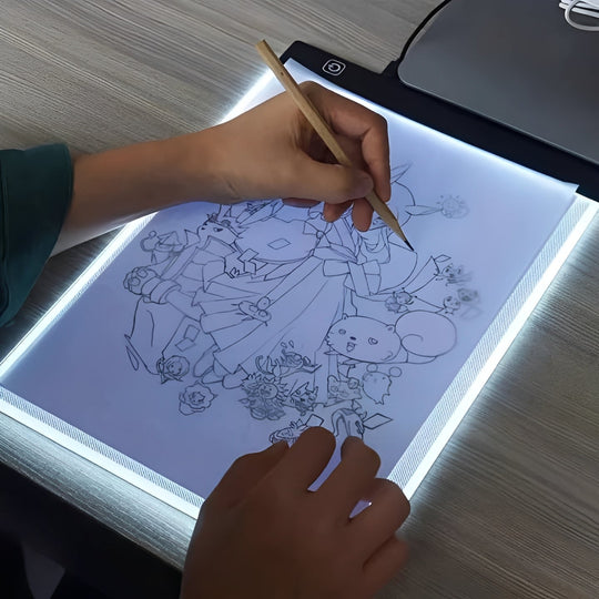 LED Tracing Light Pad with Adjustable Brightness for Drawing and Crafts