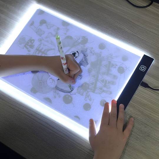 LED Tracing Light Pad with Adjustable Brightness for Drawing and Crafts