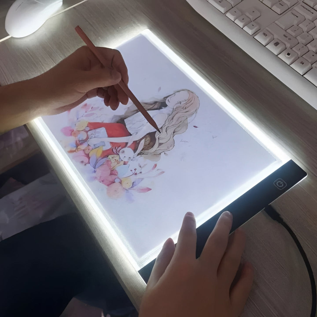 LED Tracing Light Pad with Adjustable Brightness for Drawing and Crafts