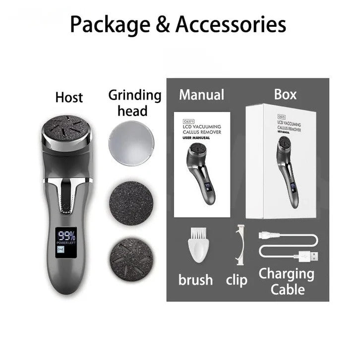 Electric Foot Callus Remover for Hard Skin and Rough Patches